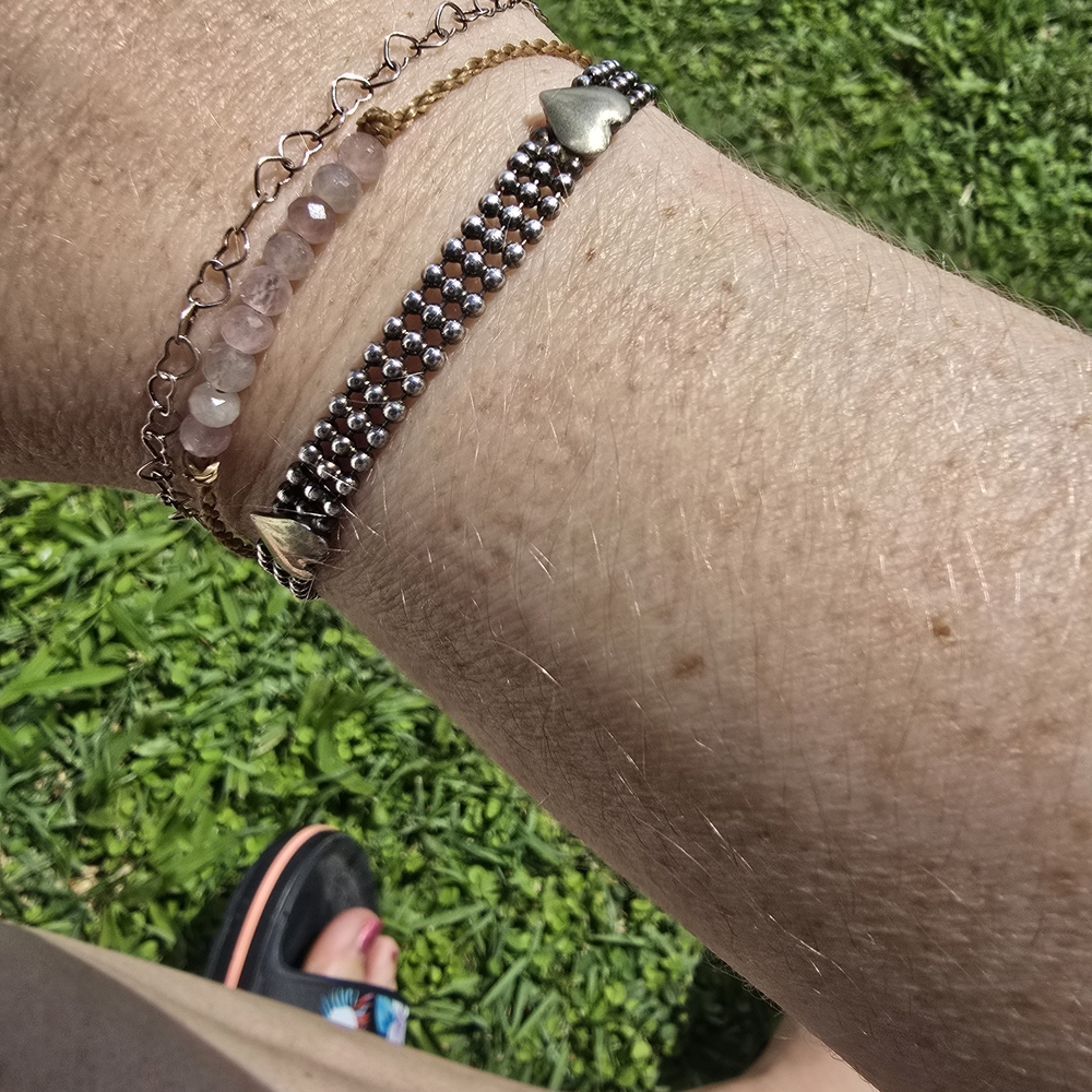 Elegant Gold and Silver Bracelet Set